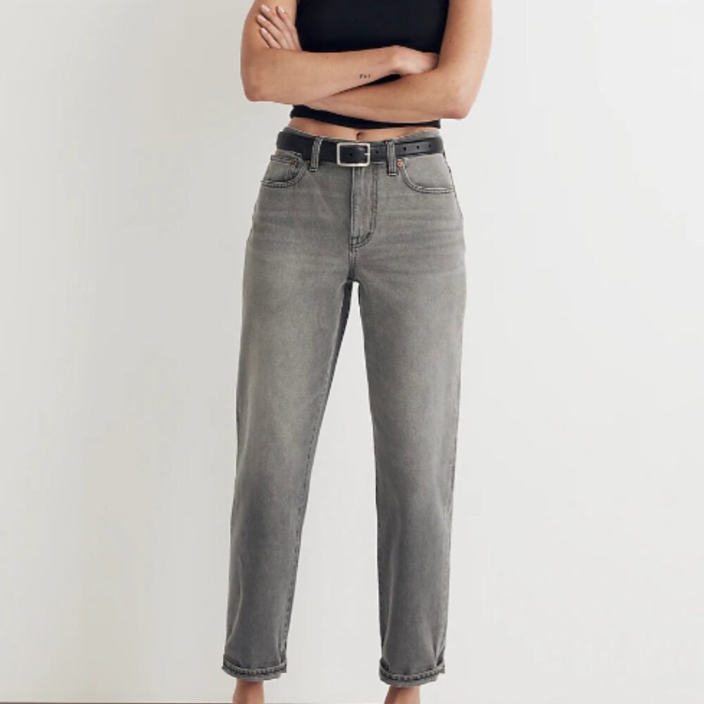 Madewell Slouchy Boy Jeans Andorra Wash Gray size 27